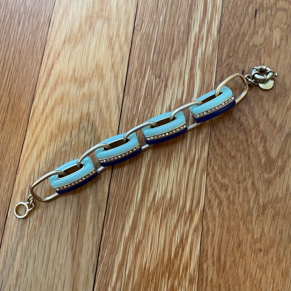J Crew Blue Link Bracelet